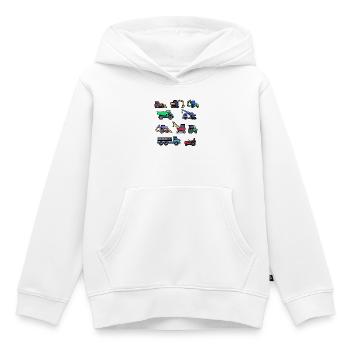 Landmaschinen Kraftfahrzeug Traktor Nutzfahrzeug - Kinder Premium Organic Hoodie - Weiß - Vorne - AI Model Kid Female (0cm)