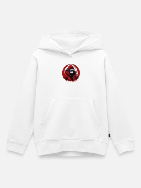 Gorilla Street Style - Kids Premium Organic Hoodie - white