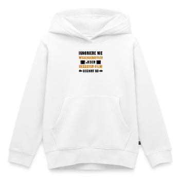 Binge Watching Filme Kino Movies Statement Kamera - Kinder Premium Organic Hoodie - Weiß - Vorne - AI Model Kid Female (0cm)