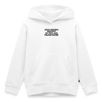 Filmabend Filme Movies Statement Streaming Serien - Kinder Premium Organic Hoodie - Weiß - Vorne - AI Model Kid Female (0cm)