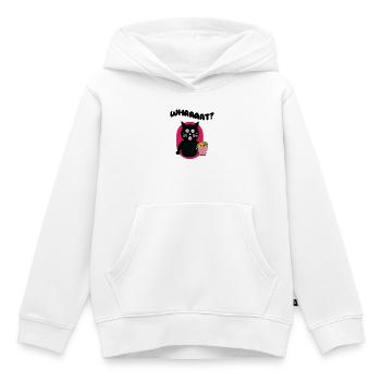 Popcorn Cinéma Théâtre Streaming Chat Soirée cinéma - Sweat Premium à capuche enfant bio - blanc - Devant - AI Model Kid Female (0cm)
