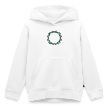 Jugendstil Rahmen in transparenter Glas Optik - Kinder Premium Organic Hoodie - Weiß - Vorne - AI Model Kid Female (0cm)