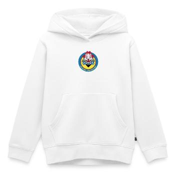 Clown Design - Kinder Premium Organic Hoodie - Weiß - Vorne - AI Model Kid Female (0cm)