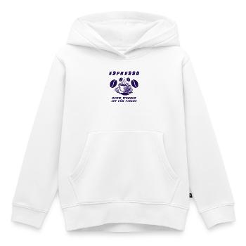 Espresso Design - Kinder Premium Organic Hoodie - Weiß - Vorne - AI Model Kid Female (0cm)