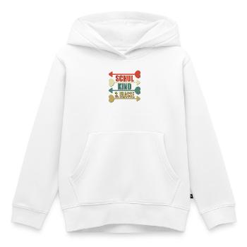3. Klasse Grundschule RETRO SCHULKIND - Kinder Premium Organic Hoodie - Weiß - Vorne - AI Model Kid Female (0cm)