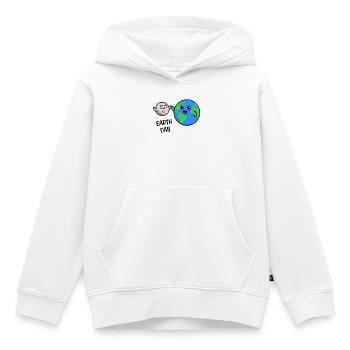 Environnement écologique de la Terre Mère Nature - Sweat Premium à capuche enfant bio - blanc - Devant - AI Model Kid Female (0cm)