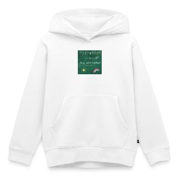Hurra, endlich Schulkind! - Kinder Premium Organic Hoodie - Weiß - Vorne - AI Model Kid Female (0cm)