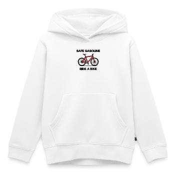 Nachhaltigkeit Umweltfreundlich Umwelt Statement - Kinder Premium Organic Hoodie - Weiß - Vorne - AI Model Kid Female (0cm)