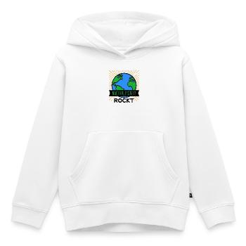Nachhaltigkeit Mutter Erde Umwelt Statement Planet - Kinder Premium Organic Hoodie - Weiß - Vorne - AI Model Kid Female (0cm)