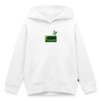 Paysagiste - Sweat Premium à capuche enfant bio - blanc - Devant - AI Model Kid Female (0cm)