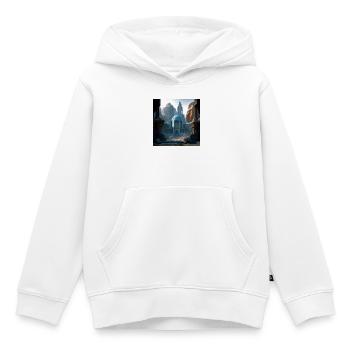 Stadt 01 - Kinder Premium Organic Hoodie - Weiß - Vorne - AI Model Kid Female (0cm)