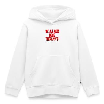 THERAPEUTEN GESUNDHEIT - Kinder Premium Organic Hoodie - Weiß - Vorne - AI Model Kid Female (0cm)