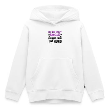 Hund Statement Kuscheltier Lieblingstier Haustiere - Kinder Premium Organic Hoodie - Weiß - Vorne - AI Model Kid Female (0cm)