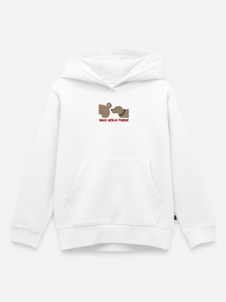 Haustiere Hund Statement Kuscheltier Heimtier - Kinder Premium Organic Hoodie - Weiß