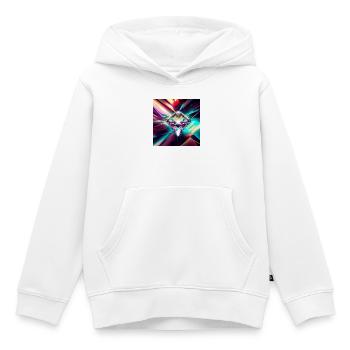 Diamant - Kinder Premium Organic Hoodie - Weiß - Vorne - AI Model Kid Female (0cm)