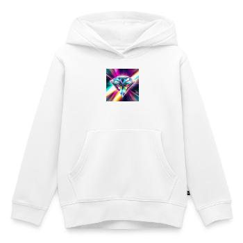 Diamant - Kinder Premium Organic Hoodie - Weiß - Vorne - AI Model Kid Female (0cm)