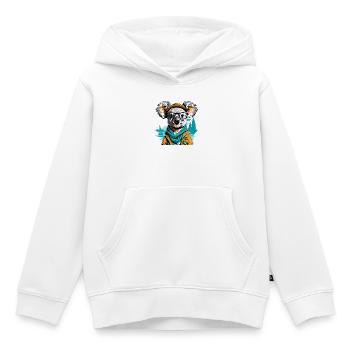 Expedition koala by the sea - illustration - Kids Premium Organic Hoodie - white - Front - AI Model Kid Female (0cm)
