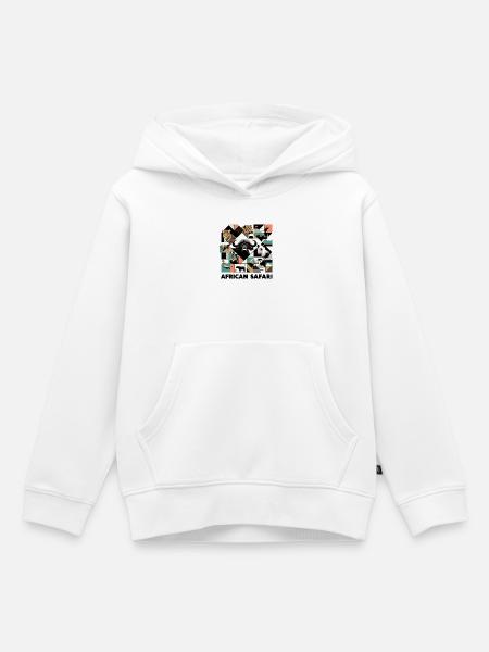 Afrika Safari - Kinder Premium Organic Hoodie - Weiß