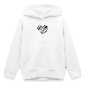 Everyday Love - Kids Premium Organic Hoodie - white - Front - AI Model Kid Female (0cm)
