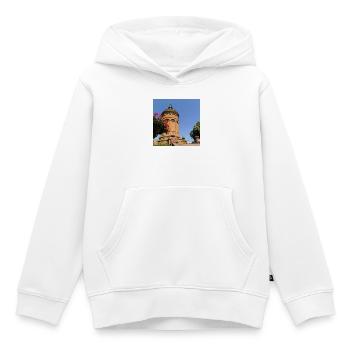 WASSERTURM MANNHEIM - Kinder Premium Organic Hoodie - Weiß - Vorne - AI Model Kid Female (0cm)