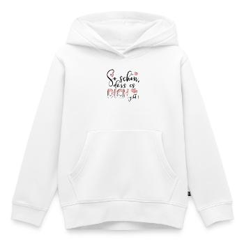 JAHRESTAG SPRÜCHE Beziehung - Kinder Premium Organic Hoodie - Weiß - Vorne - AI Model Kid Female (0cm)