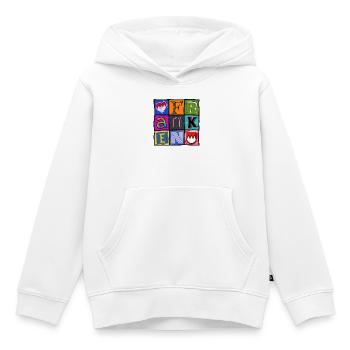 Franconie - Pop Art - Cool - Sweat Premium à capuche enfant bio - blanc - Devant - AI Model Kid Female (0cm)