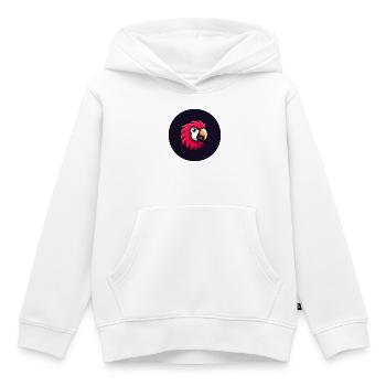 Süßer Papagei im Comic Stil in rot - Kinder Premium Organic Hoodie - Weiß - Vorne - AI Model Kid Female (0cm)