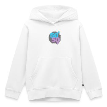 50/50 - Kids Premium Organic Hoodie - white - Front - AI Model Kid Female (0cm)