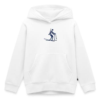 BIATHLON WINTERSPORT Biathlete - Kinder Premium Organic Hoodie - Weiß - Vorne - AI Model Kid Female (0cm)