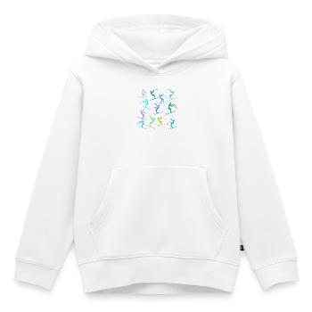 SKI ANFÄNGER SKIFAHREN SKIPISTE - Kinder Premium Organic Hoodie - Weiß - Vorne - AI Model Kid Female (0cm)