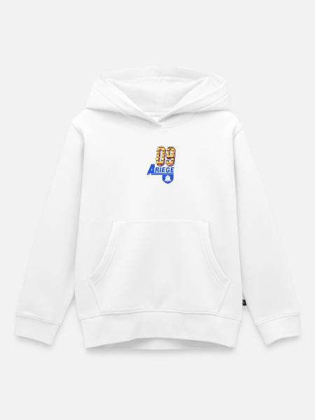 Ariège - Kinder Premium Organic Hoodie - Weiß