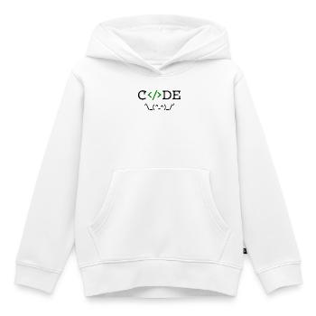 Développeur d’applications Dire Carrière Profession Succès Professionnel - Sweat Premium à capuche enfant bio - blanc - Devant - AI Model Kid Female (0cm)