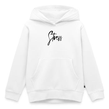 Stress - Kinder Premium Organic Hoodie - Weiß - Vorne - AI Model Kid Female (0cm)