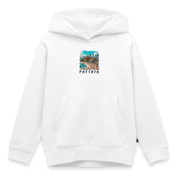 Pattaya Thailand Strand Design - Kinder Premium Organic Hoodie - Weiß - Vorne - AI Model Kid Female (0cm)