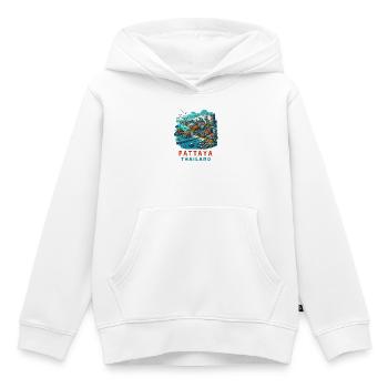 Pattaya Thailand Design - Kinder Premium Organic Hoodie - Weiß - Vorne - AI Model Kid Female (0cm)