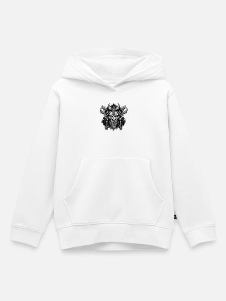 Pagan Tribal Demon - Kinder Premium Organic Hoodie - Weiß