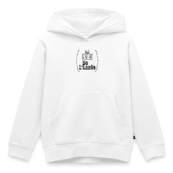 Elu Frère Année Frangin - Sweat Premium à capuche enfant bio - blanc - Devant - AI Model Kid Female (0cm)