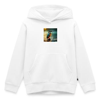Eisvogel - Kinder Premium Organic Hoodie - Weiß - Vorne - AI Model Kid Female (0cm)