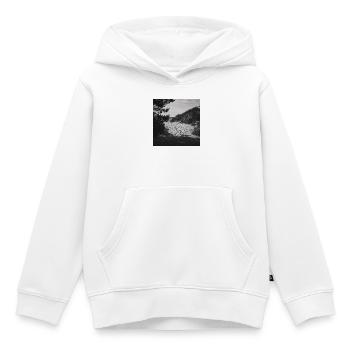 Accès à la plage West Beach Prerow Mer Baltique Darß Poster - Sweat Premium à capuche enfant bio - blanc - Devant - AI Model Kid Female (0cm)