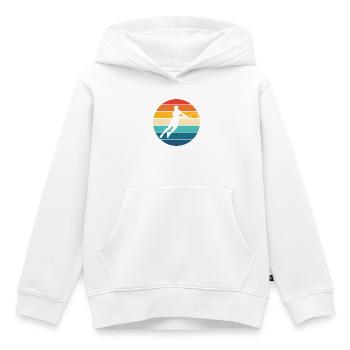 Tennis - Kids Premium Organic Hoodie - white - Front - AI Model Kid Female (0cm)
