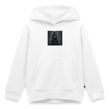 Gothic Viktorianisches Schwarzkleid - Kinder Premium Organic Hoodie - Weiß - Vorne - AI Model Kid Female (0cm)