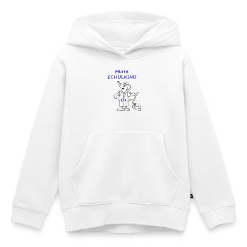 Hurra Schulkind Einschulung - Kinder Premium Organic Hoodie - Weiß - Vorne - AI Model Kid Female (0cm)