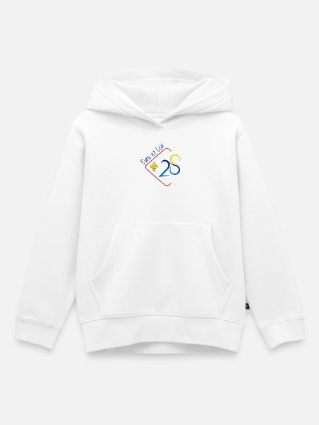Eure et loir - Sweat Premium à capuche enfant bio - blanc