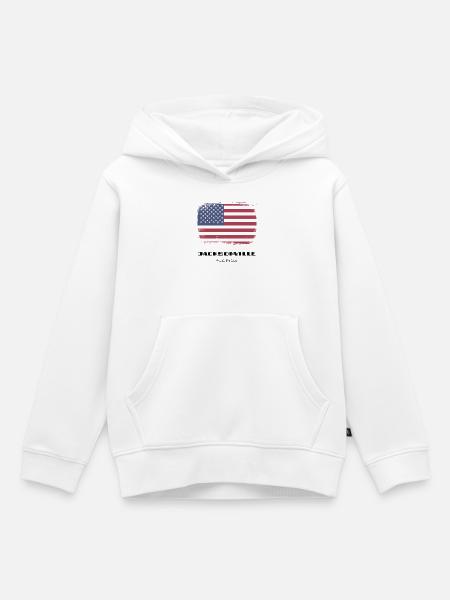 Jacksonville, Florida, USA - Kinder Premium Organic Hoodie - Weiß