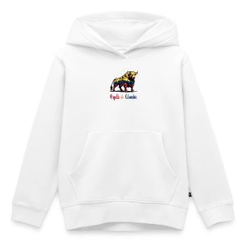 This is the pride of Colombia's flag - Kids Premium Organic Hoodie - white - Front - AI Model Kid Female (0cm)
