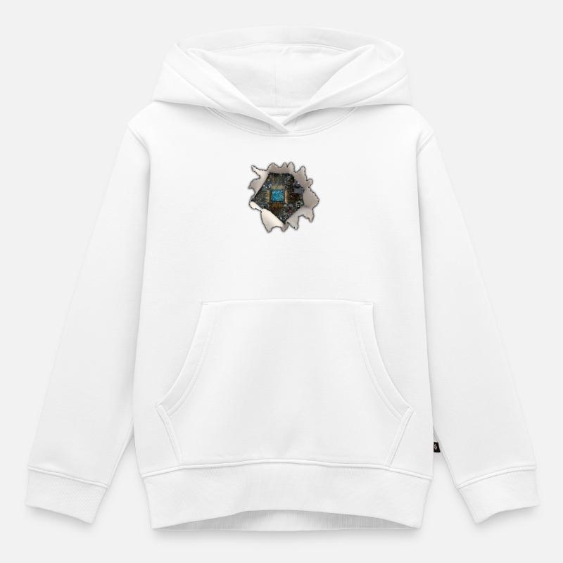 Mon fonctionnement interne - Sweat Premium à capuche enfant bio - blanc
