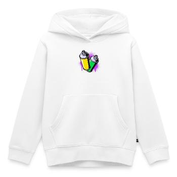 Graffiti Sprayer Kunst Strassenkunst Spraydose - Kinder Premium Organic Hoodie - Weiß - Vorne - AI Model Kid Female (0cm)