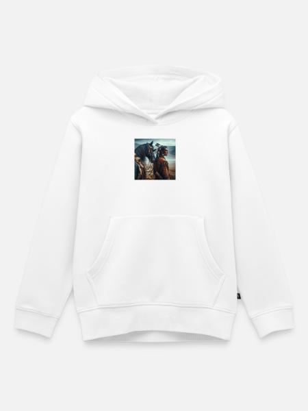 Amerikanische Ureinwohner - Kinder Premium Organic Hoodie - Weiß