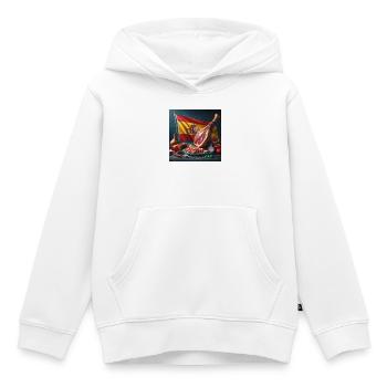 Gigot de jambon - Sweat Premium à capuche enfant bio - blanc - Devant - AI Model Kid Female (0cm)
