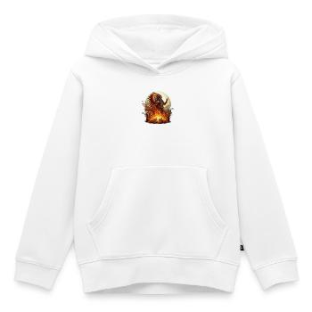 Sagesse amérindienne - Sweat Premium à capuche enfant bio - blanc - Devant - AI Model Kid Female (0cm)